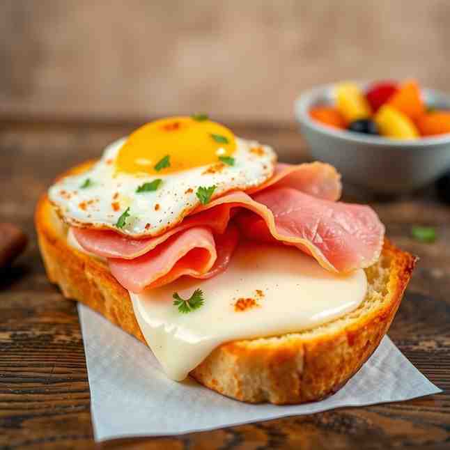 French Croque Madame Recipe - Bistro-Style Ham & Cheese Melt